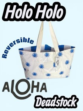 NWT Aloha Collection HOLO HOLO Reversible Tote Bag.